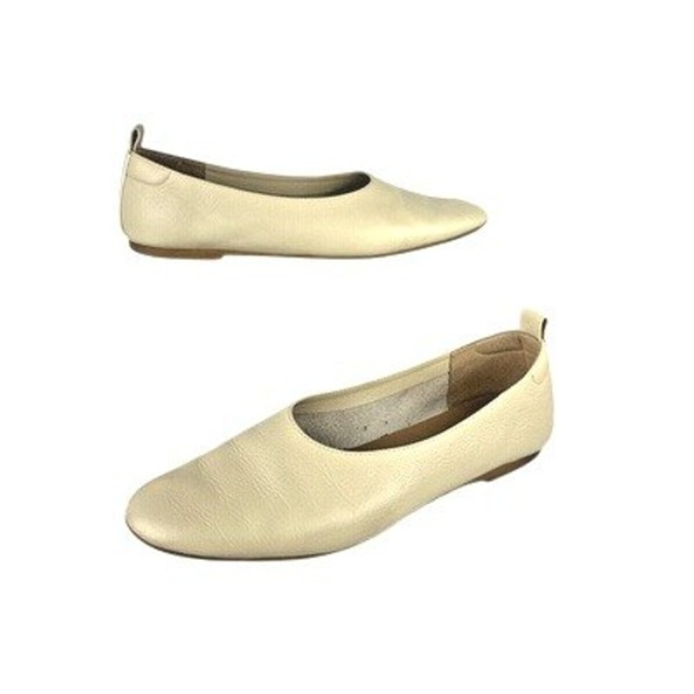 Everlane Womens Day Glove Italian Leather Ballet‎ Flats Cream Beige Size 8.5